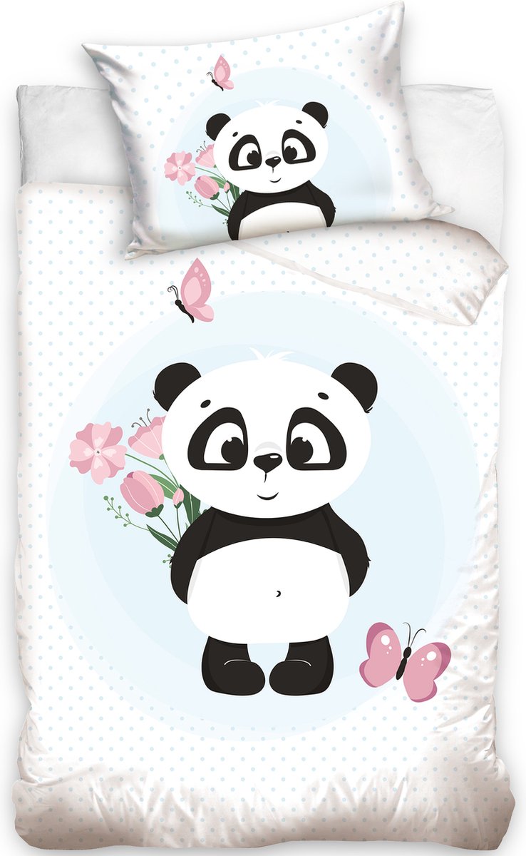 Panda Dekbedovertrek Junior 90x120 Duurzaam