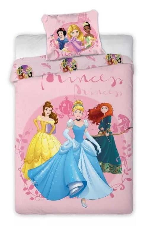 Disney Princess Dekbedovertrek, Dreams - 140 x 200 cm + 70 x 90 cm - Katoen
