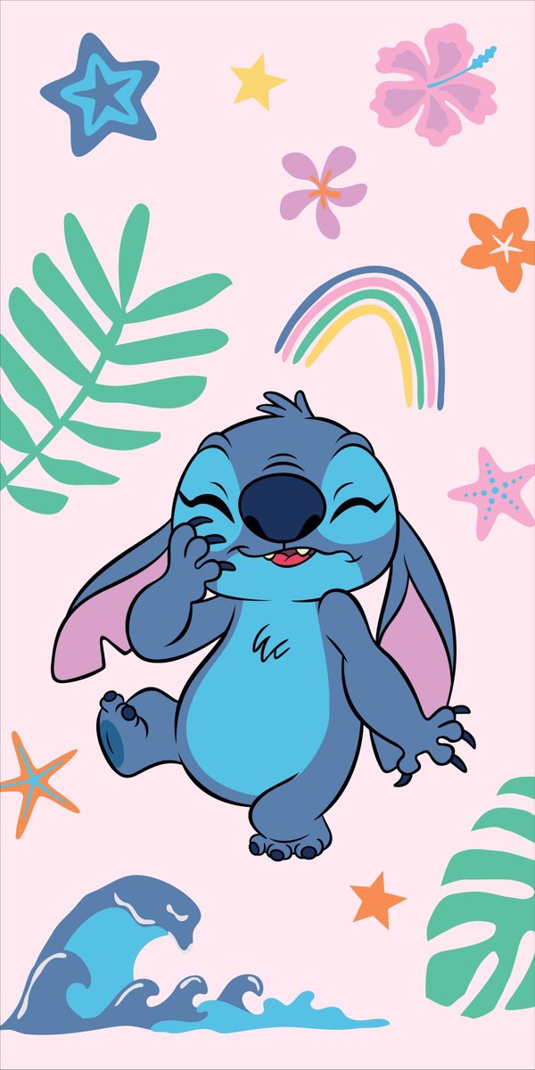 Disney Lilo Stitch Handdoek 70x140 Duurzaam Katoen