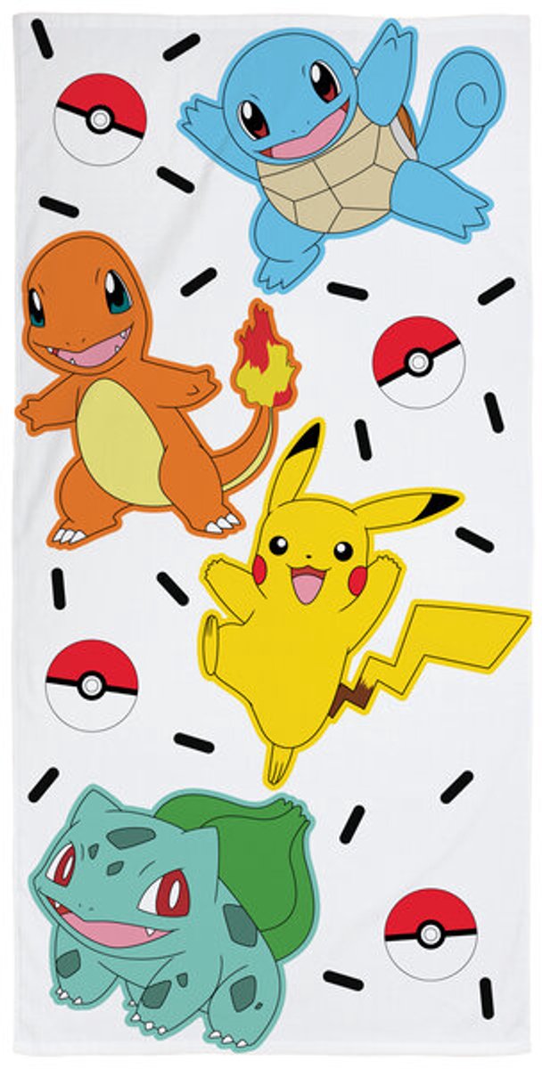 Pokemon Handdoek 140x70cm Katoen Duurzaam