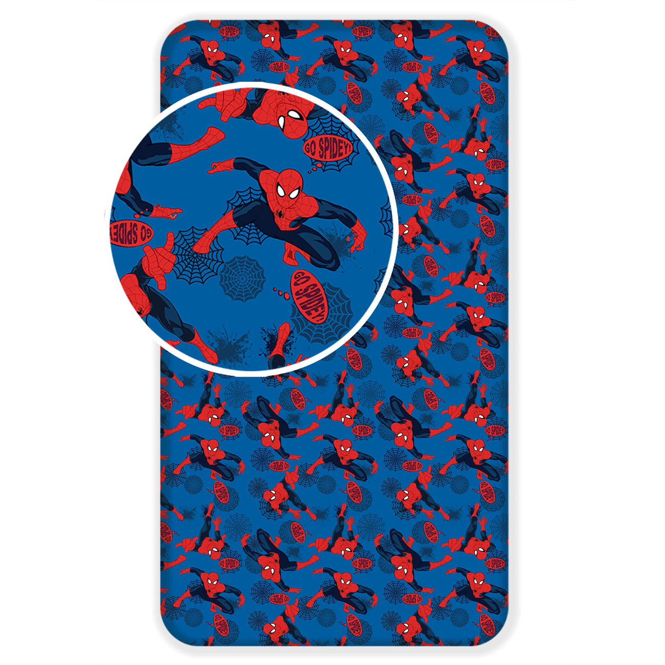 Spiderman Hoeslaken 90x200 Duurzaam Katoen