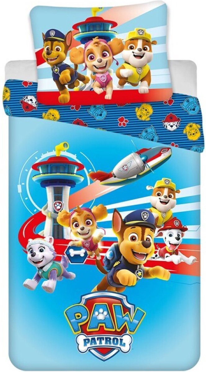 Paw Patrol Dekbedovertrek 140x200 Polykatoen 2in1