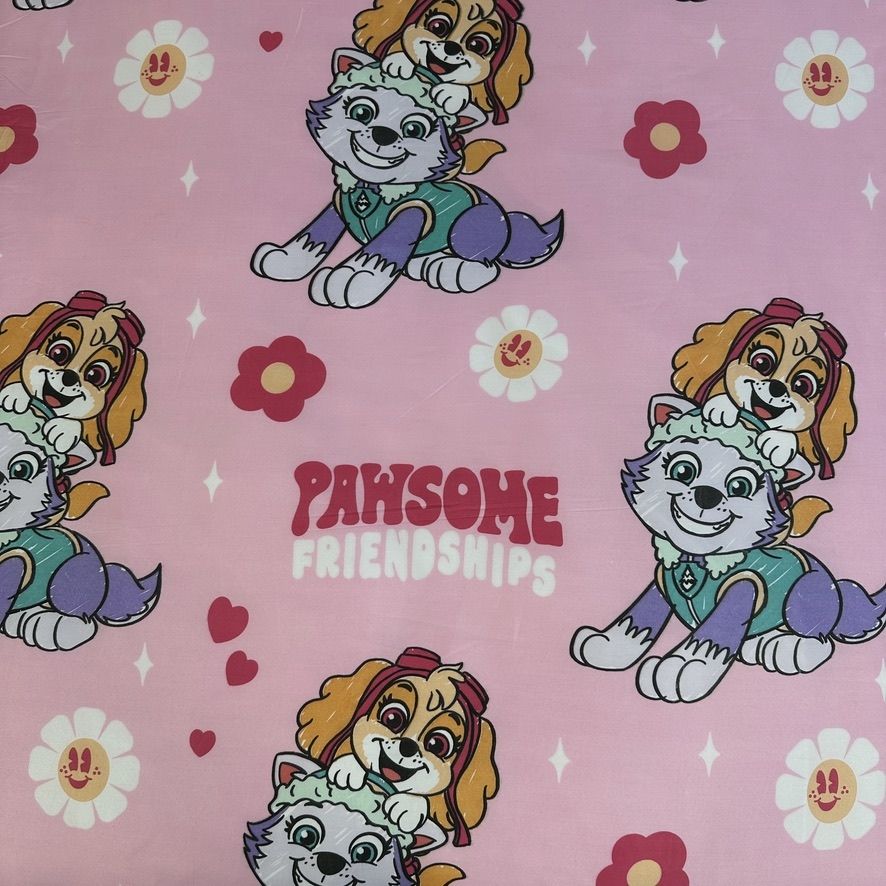 PAW Patrol Dekbedovertrek 140x200 Polyester 2in1 Duurzaam