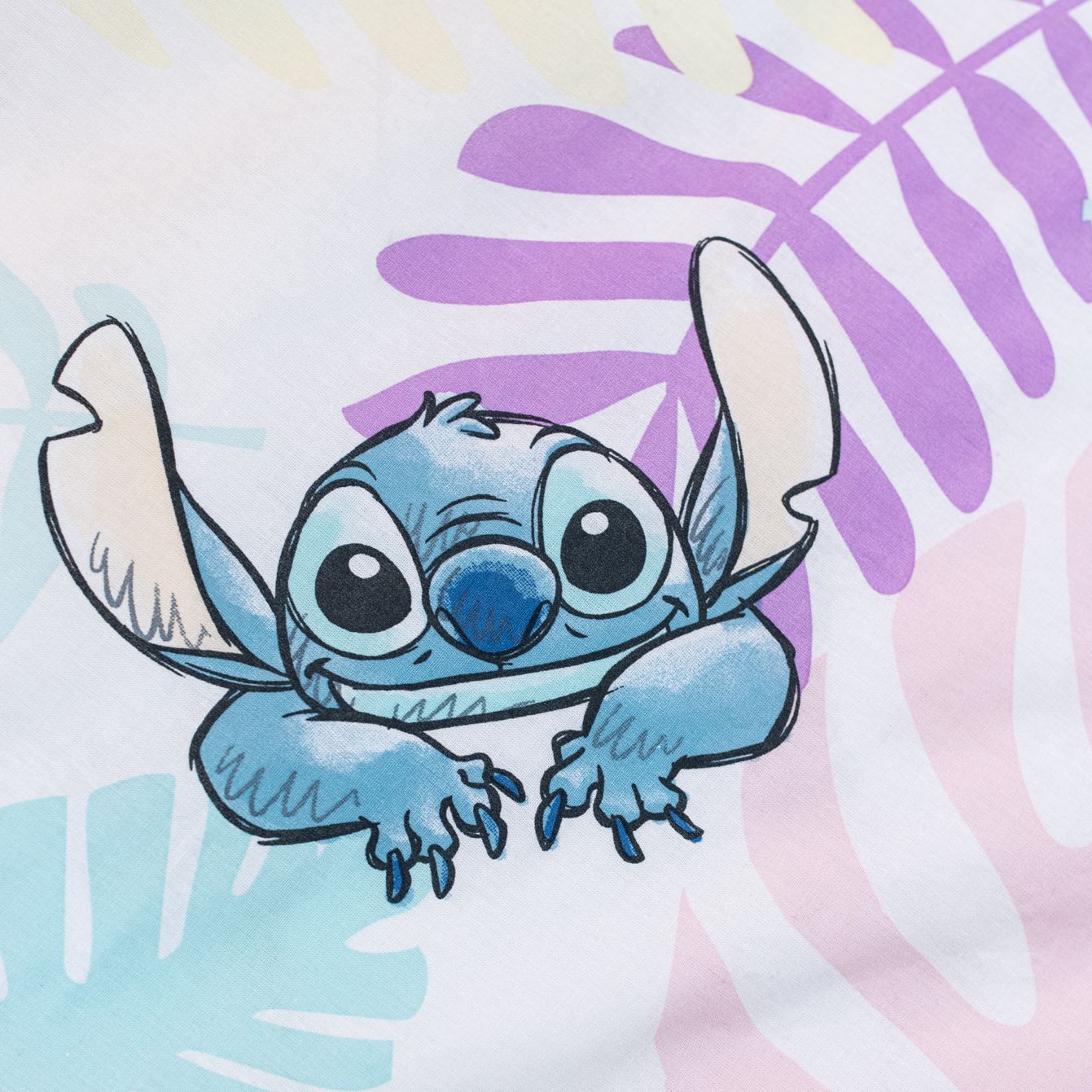 Stitch Lilo Dekbedovertrek 140x200 Duurzaam Polykatoen 2in1 Blaadjes