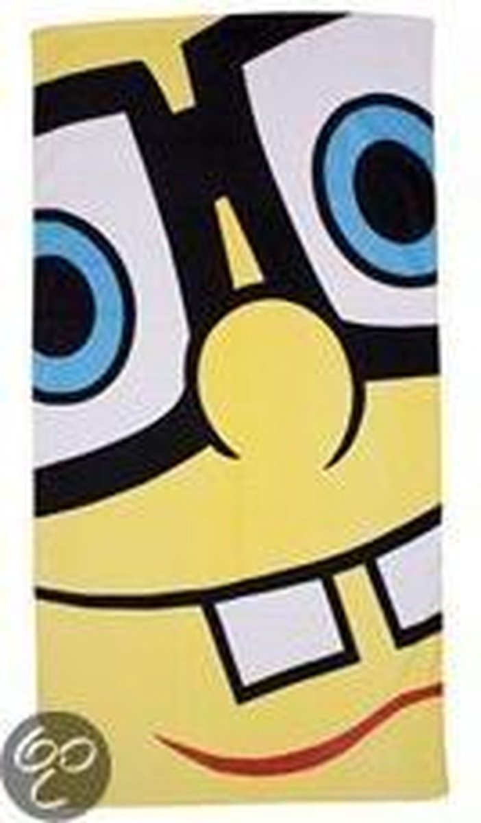 SpongeBob Handdoek 70x140 Duurzaam Katoen