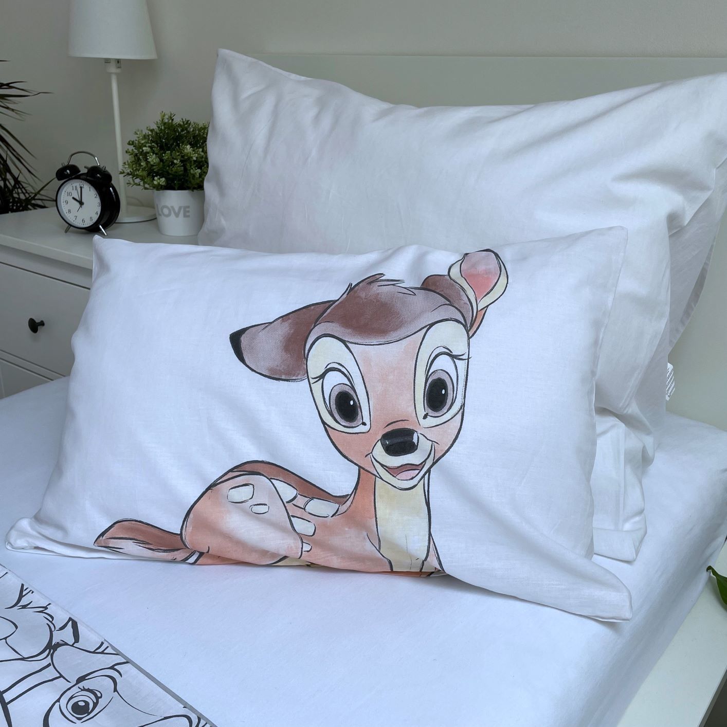 Disney Bambi Strepen Dekbedovertrek 100x135 Duurzaam 2in1 Katoen
