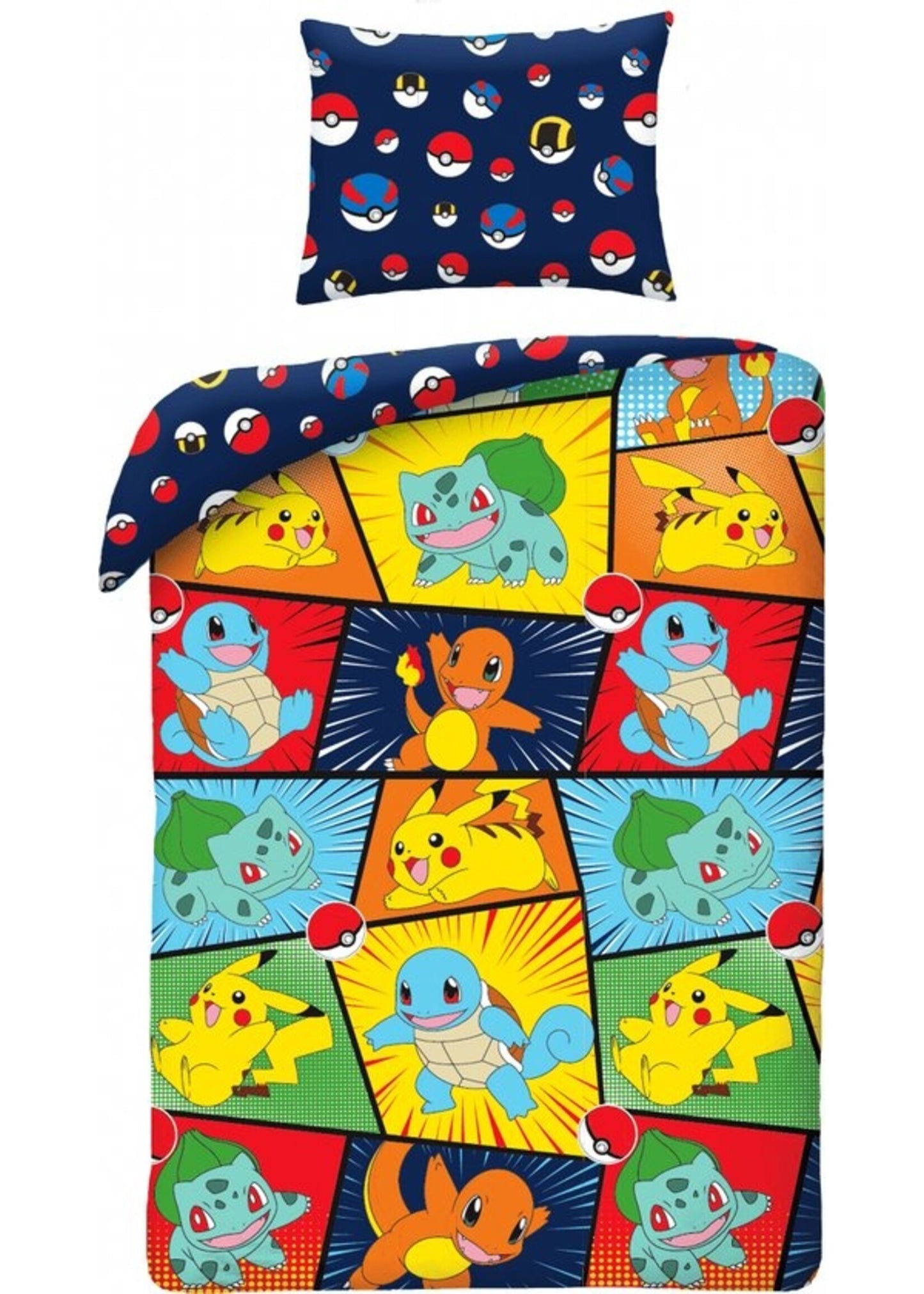 Pokémon Pikachu Dekbedovertrek 140x200 Duurzaam Katoen