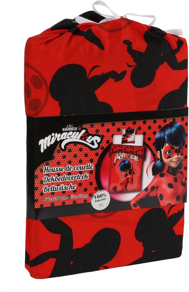 Miraculous Ladybug Dekbedovertrek 2in1 Duurzaam polyester