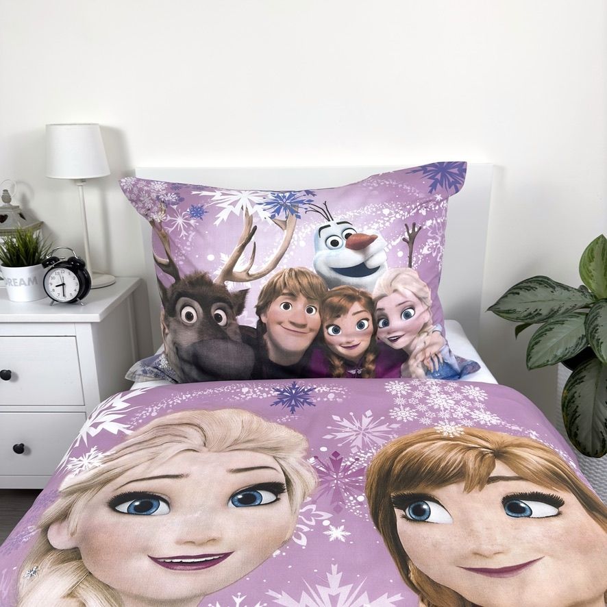 Disney Frozen Dekbedovertrek 140x200 Duurzaam Paars