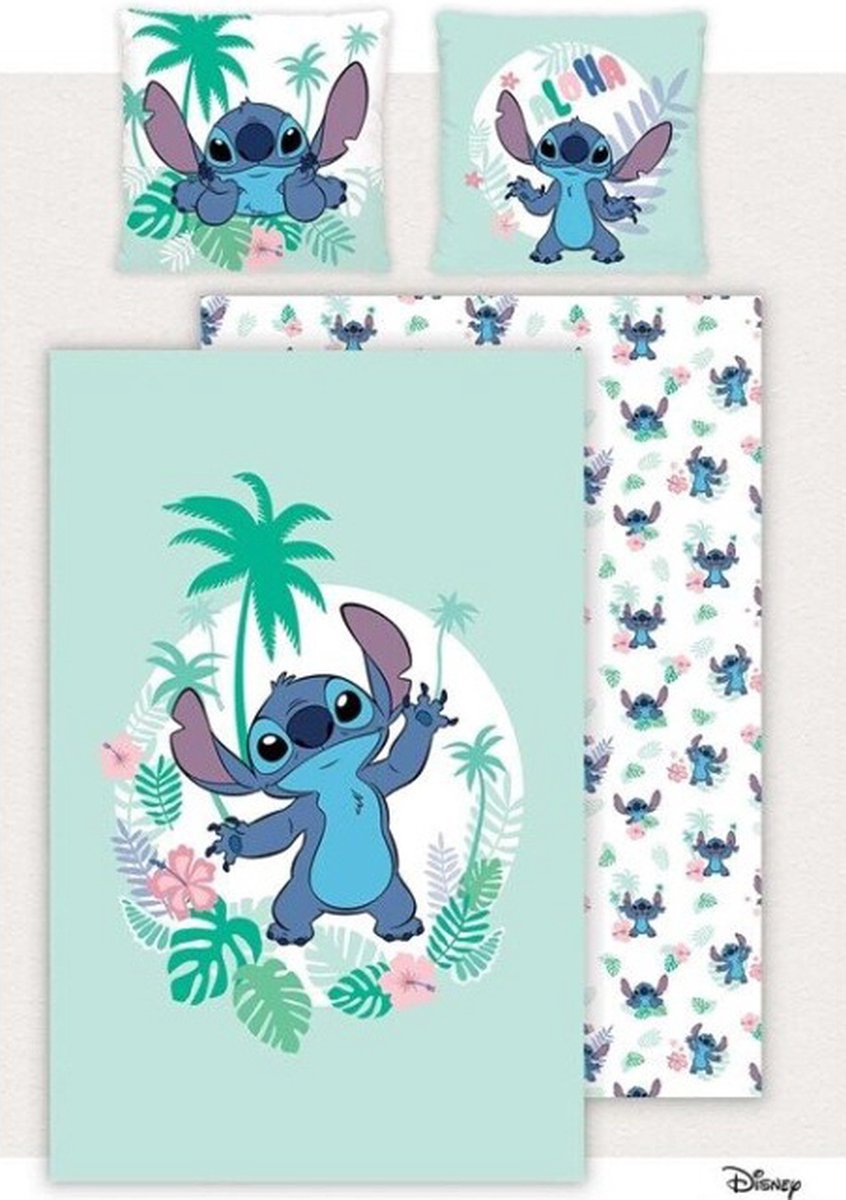 Stitch Lilo Dekbedovertrek 140x200 Duurzaam Katoen 2in1