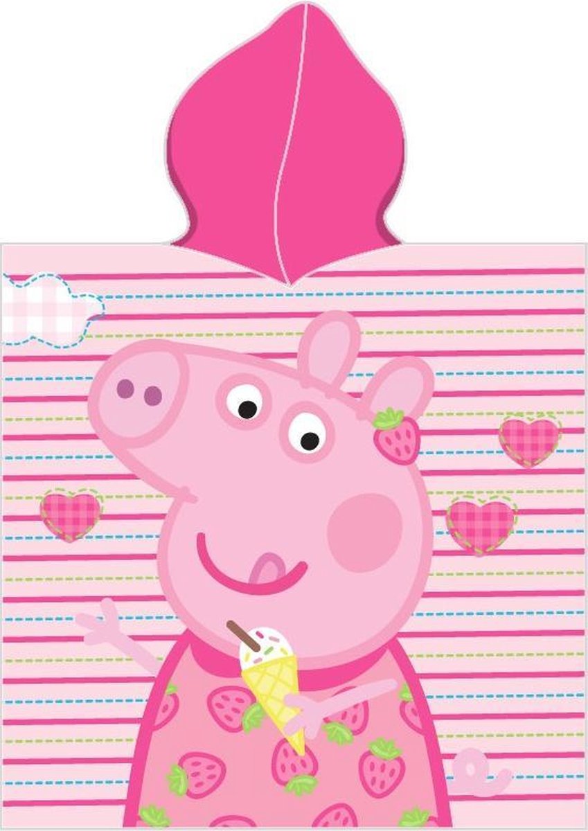 Peppa Pig Poncho 50x115 Katoen Duurzaam