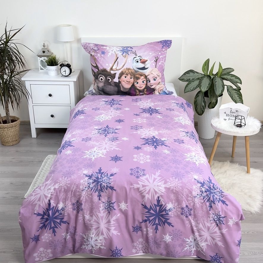 Disney Frozen Dekbedovertrek 140x200 Duurzaam Paars