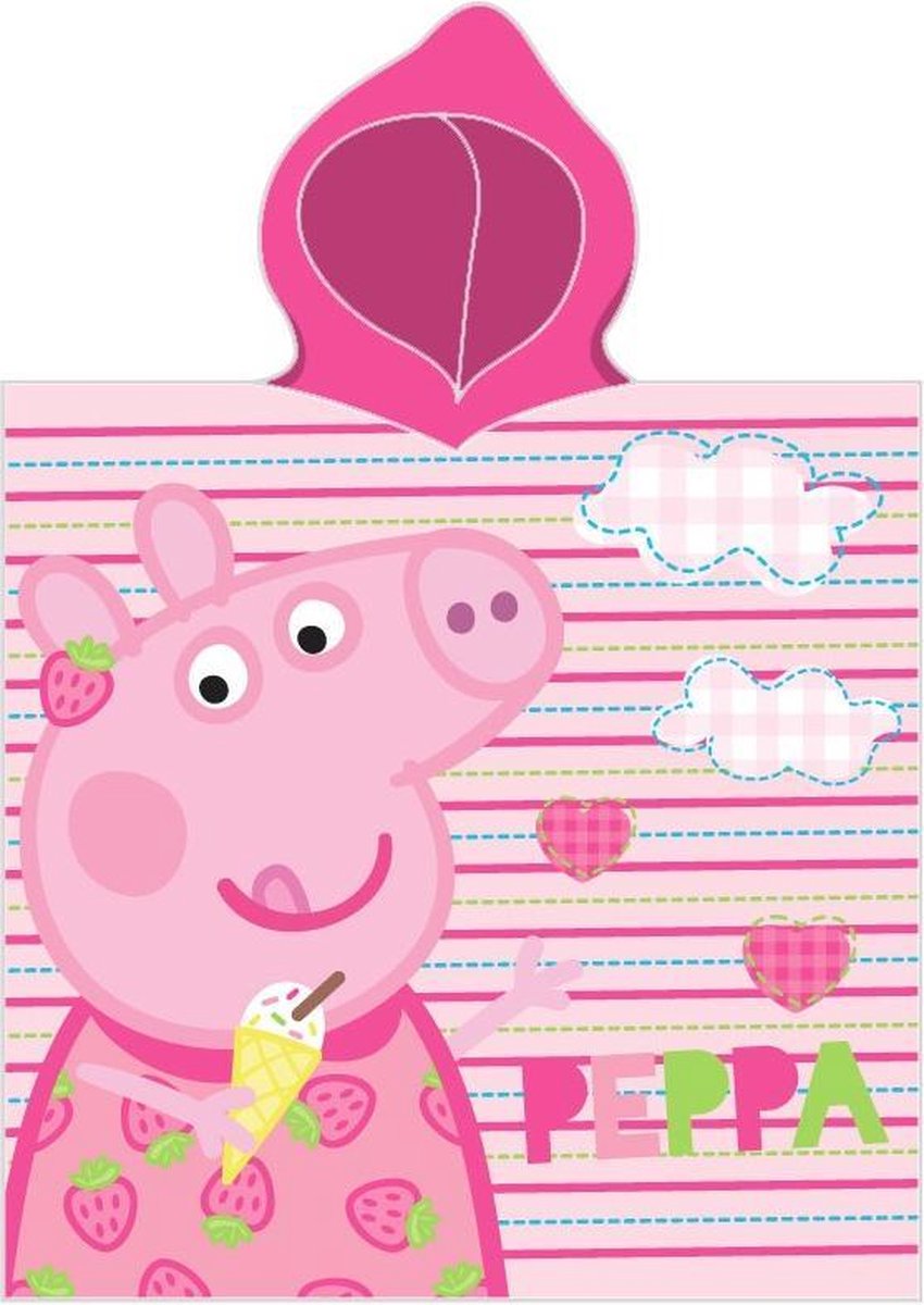 Peppa Pig Poncho 50x115 Katoen Duurzaam