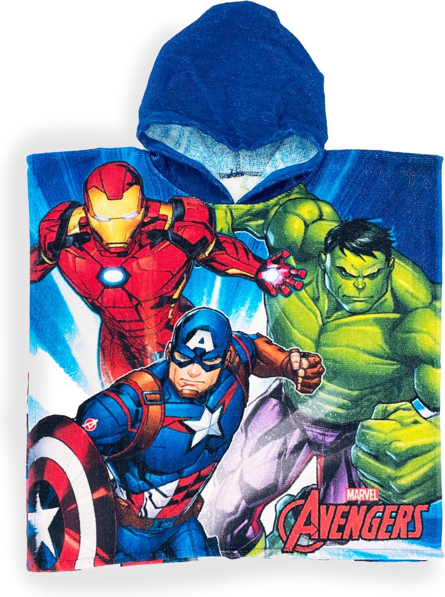 Marvel Avengers Badponcho 50x100 Duurzaam Katoen