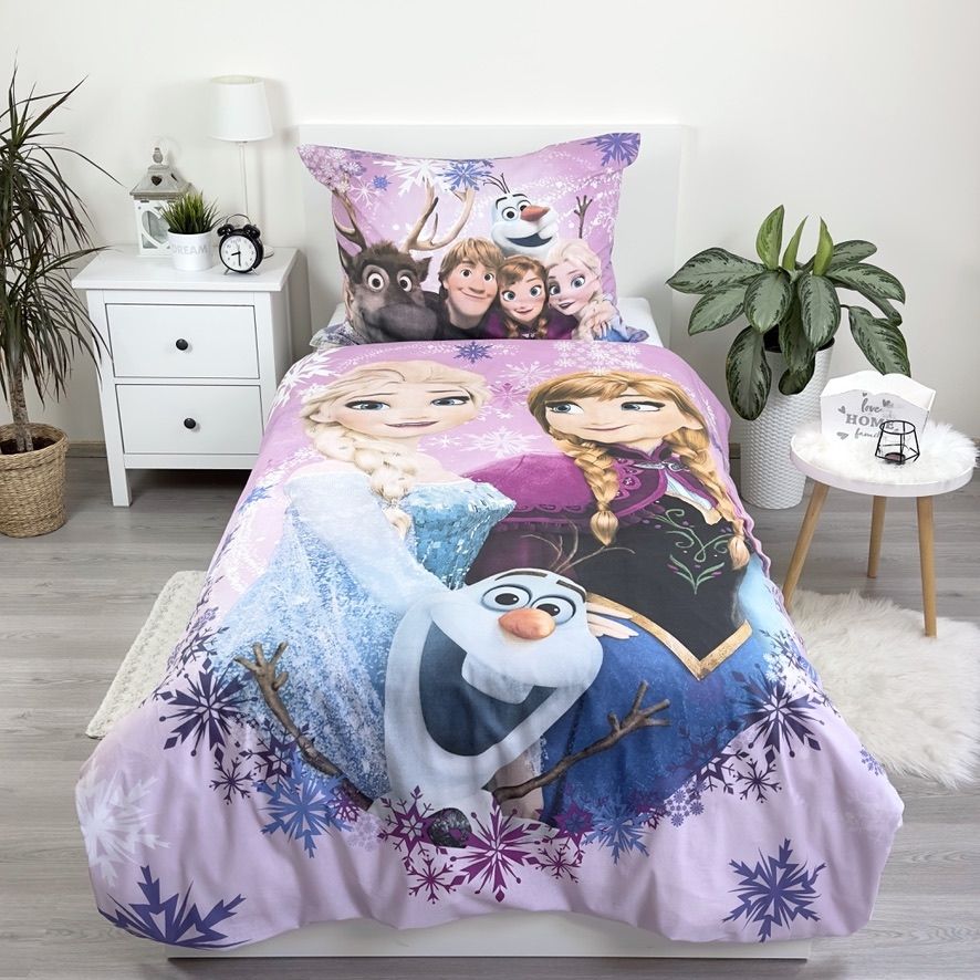 Disney Frozen Dekbedovertrek 140x200 Duurzaam Paars