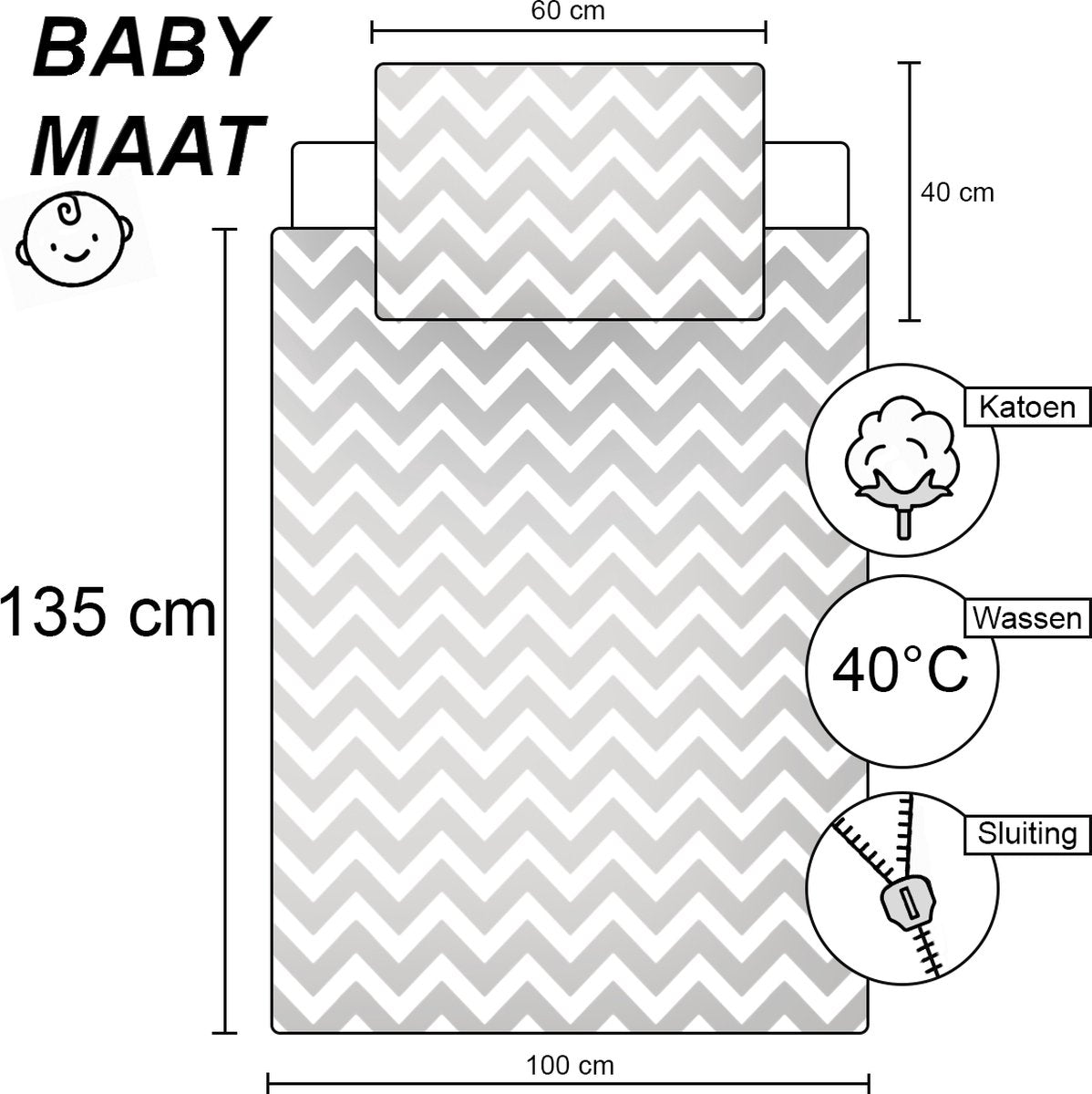 Boerderij Farm BABY Dekbedovertrek 135 x 100 Katoen ledikant peuter
