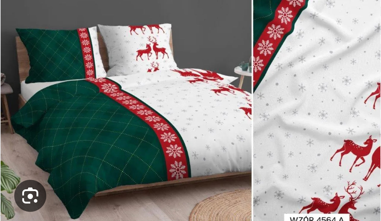 Kerst Dekbedovertrek 140x200 Flanel Duurzaam