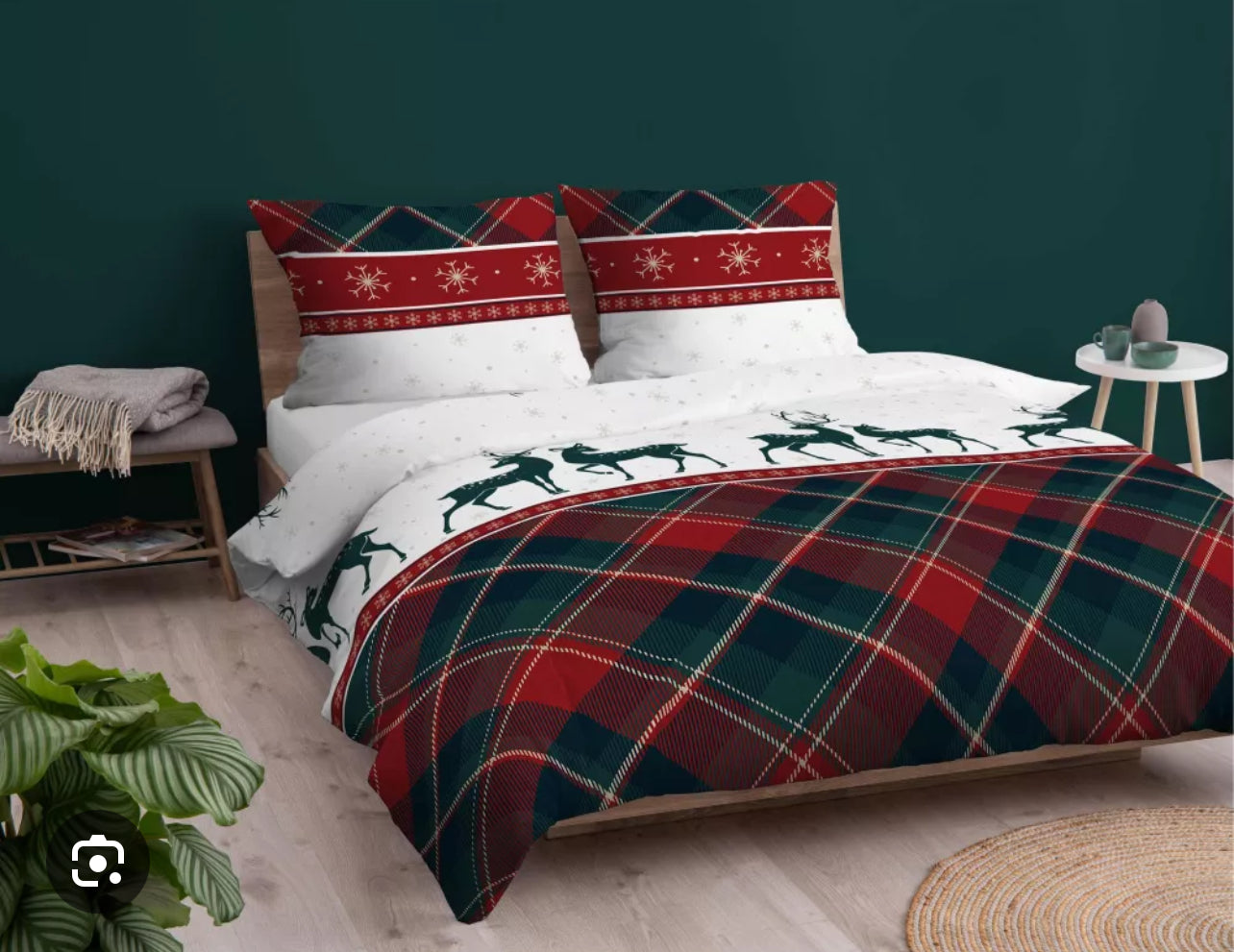 Kerst Dekbedovertrek 140x200 Flanel Duurzaam