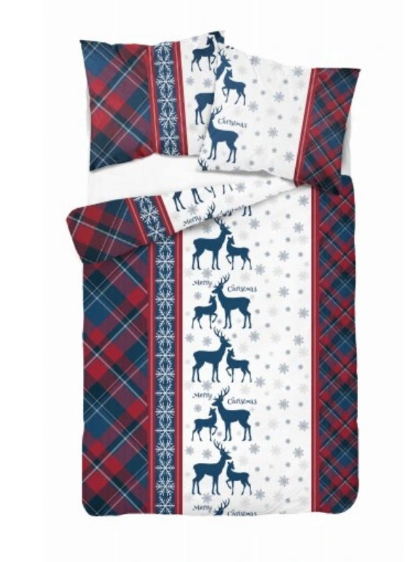 Kerst Dekbedovertrek 140x200 Flanel Duurzaam