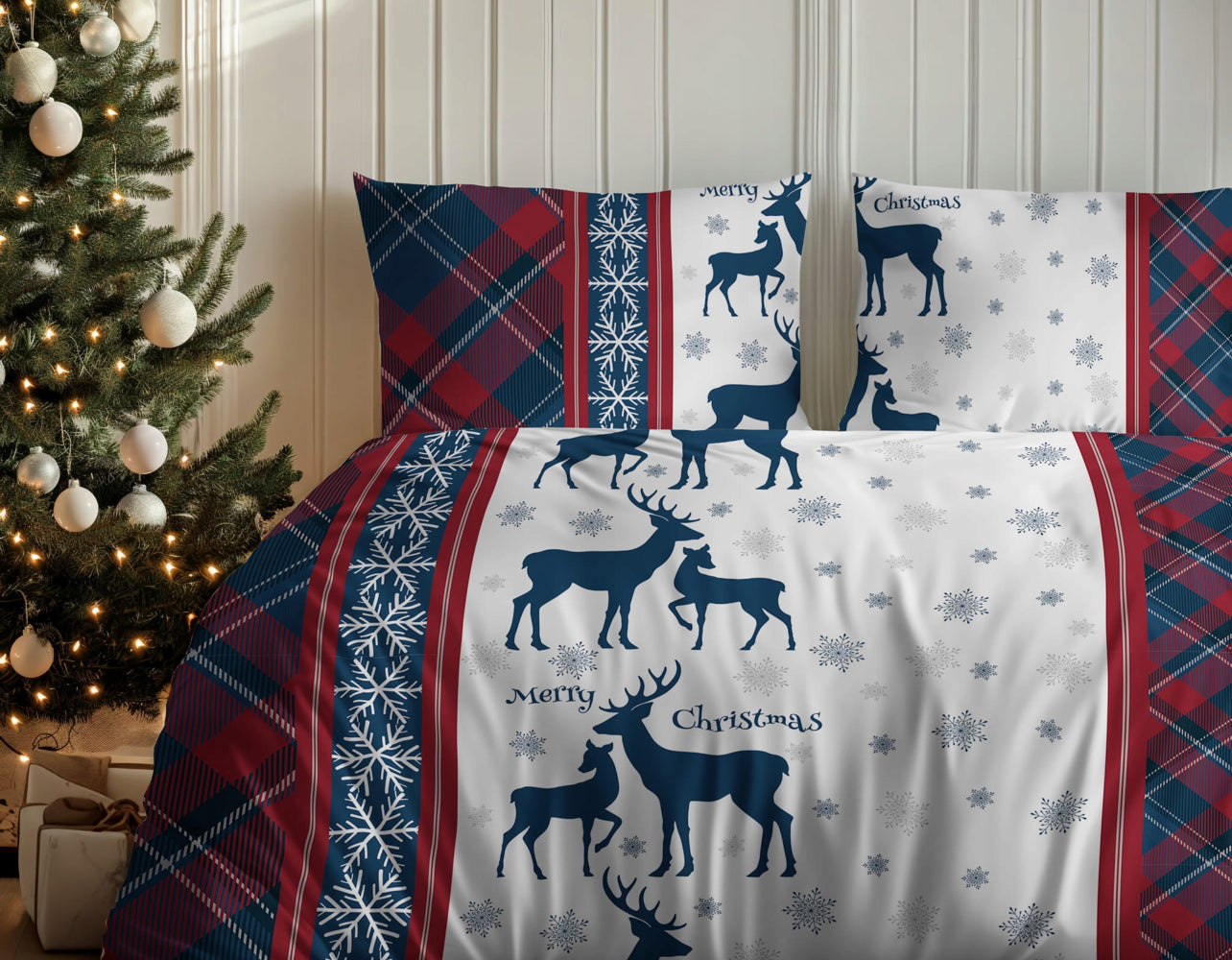 Kerst Dekbedovertrek 140x200 Flanel Duurzaam