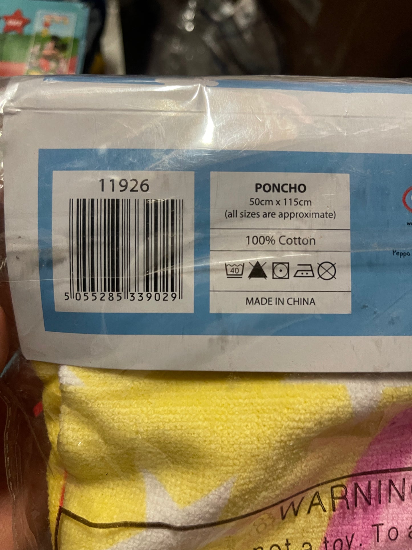 Peppa Pig Poncho 50x115 Katoen Duurzaam