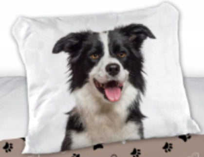 Border Collie Hond Dekbedovertrek 140x200 Duurzaam Katoen 2in1
