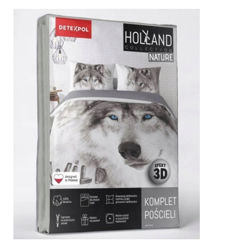 WOLF Dekbedovertrek Tweepersoons 220x200 Duurzaam Katoen 3D