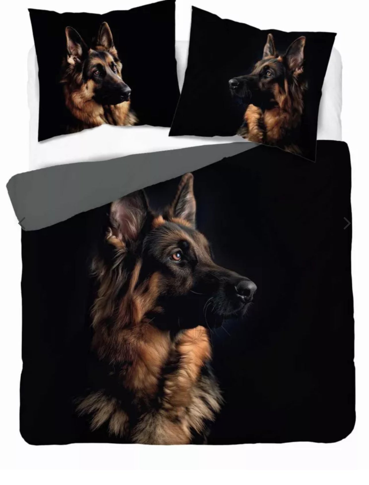 Hond Herder Dekbedovertrek Tweepersoons 220x200 2in1 Duurzaam 3D Effect