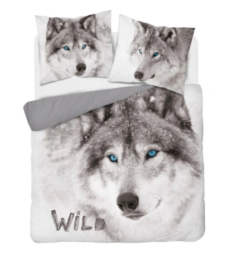 WOLF Dekbedovertrek Tweepersoons 220x200 Duurzaam Katoen 3D