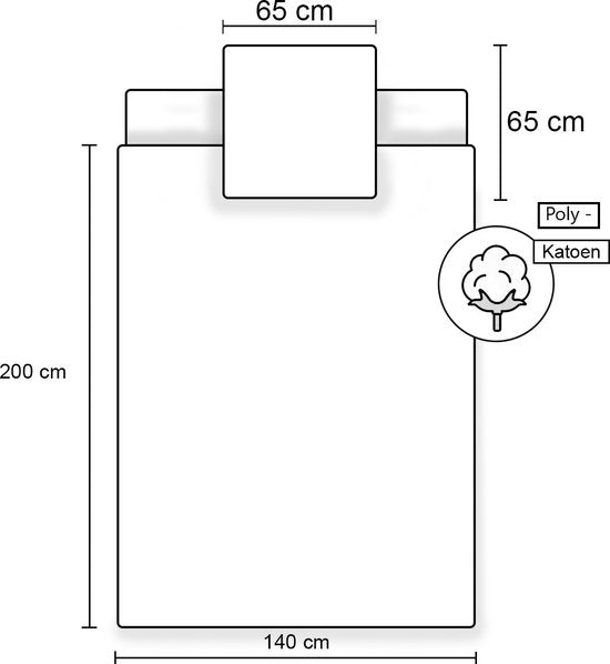 Stitch Lilo Dekbedovertrek 140x200 Duurzaam Polykatoen 2in1
