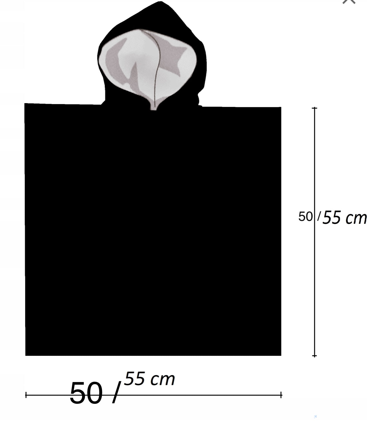 Sonic Poncho 55x100 Katoen Duurzaam