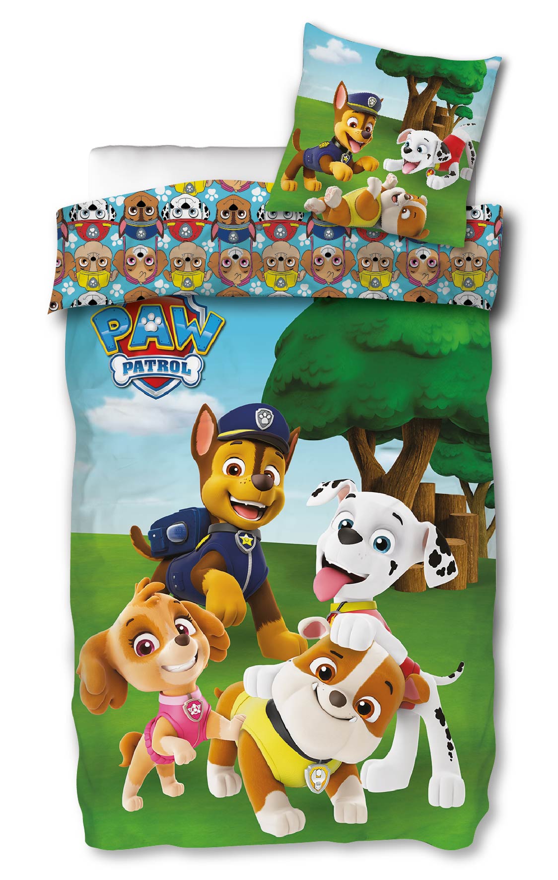 Paw Patrol Dekbedovertrek 140x200cm Katoen 2in1