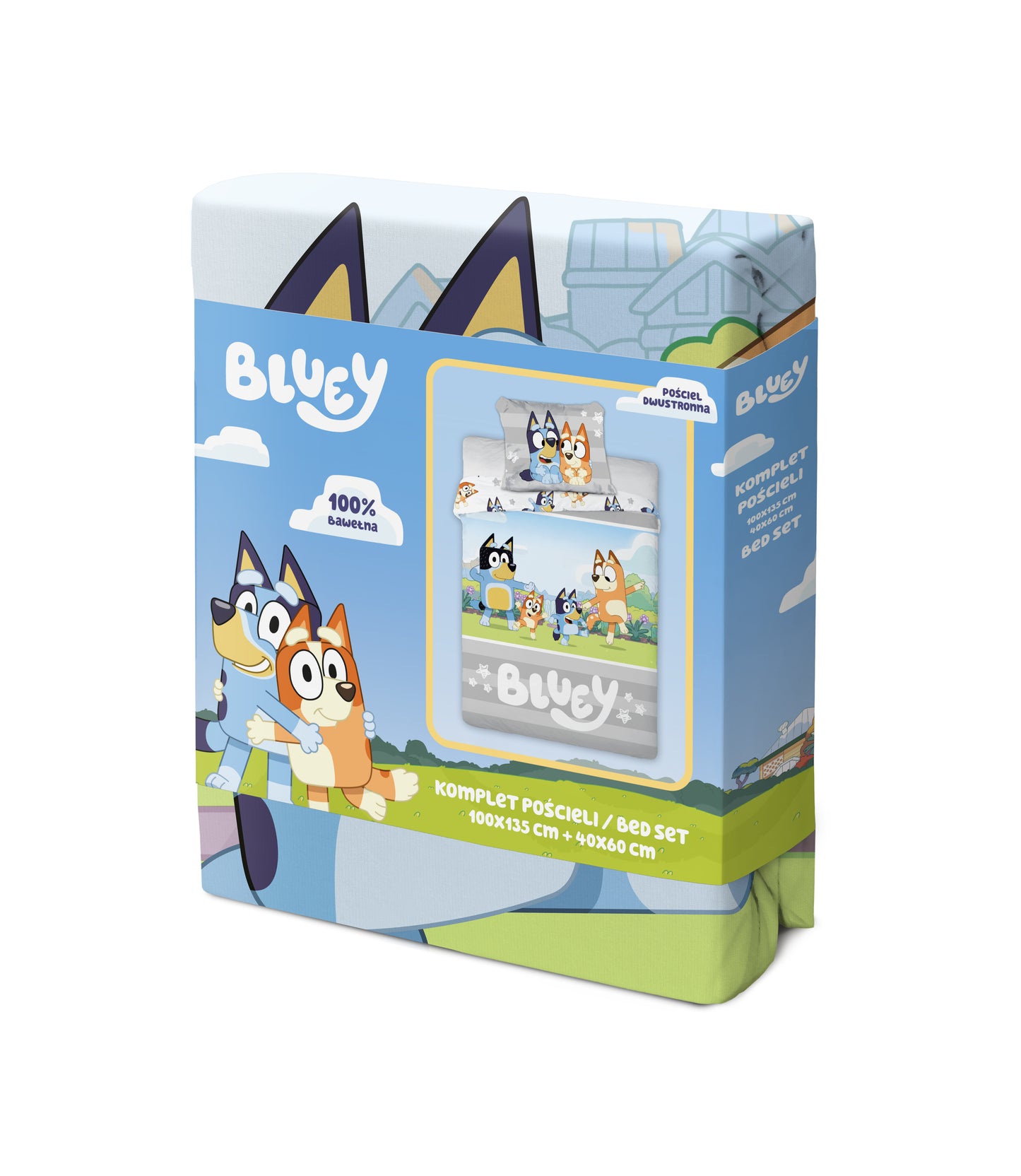 Bluey Dekbedovertrek 100x130 Katoen 2in1 Duurzaam Katoen Junior Ledikant