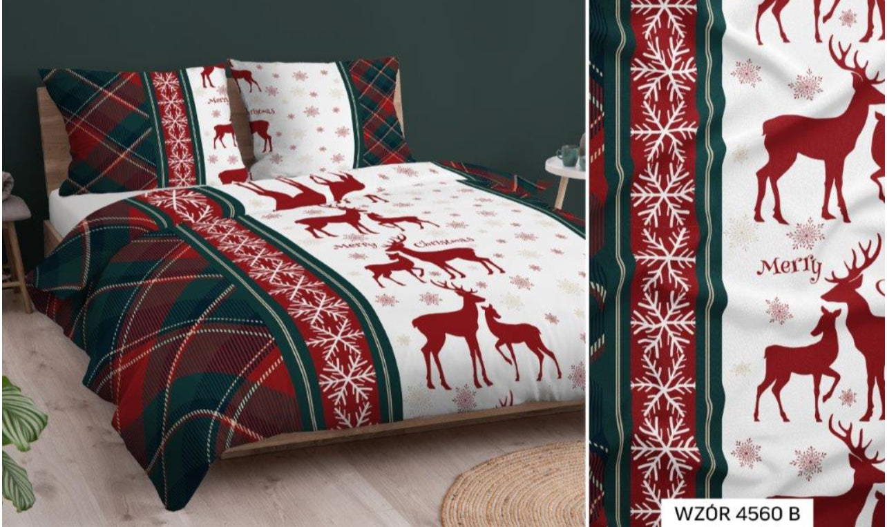 Kerst Dekbedovertrek 140x200 Flanel Duurzaam