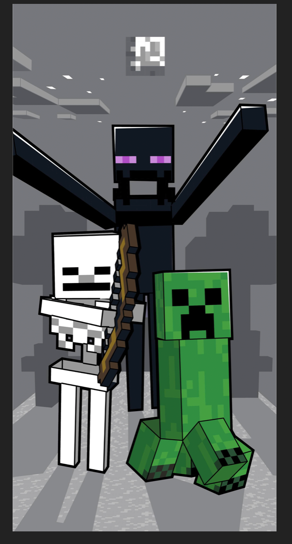 Minecraft Handdoek Creeper 70x140 Duurzaam Katoen