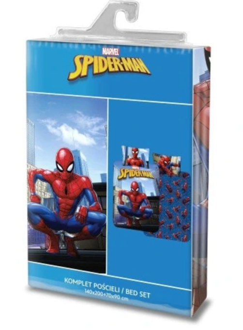 SpiderMan Dekbedovertrek Web Eenpersoons 140x200 2in1 Duurzaam Katoen