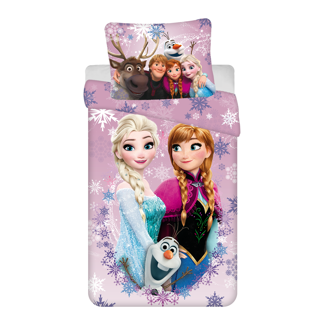 Disney Frozen Dekbedovertrek 140x200 Duurzaam Paars