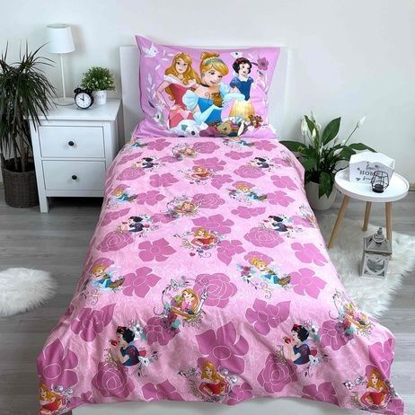 Disney Prinsessen Dekbedovertrek 140x200 2in1 Duurzaam Roze