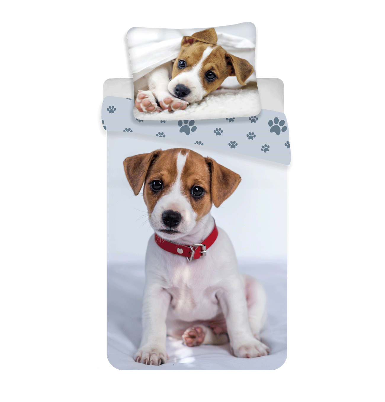Hond Jack Russell Puppy dekbedovertrek 140x200 Duurzaam Katoen