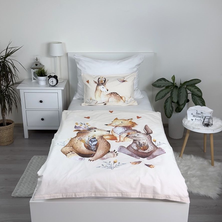 Woodland Peuter Dekbedovertrek 100x135 2in1