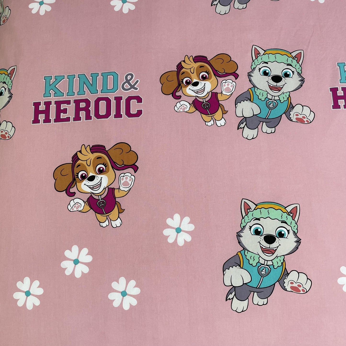 PAW Patrol Dekbedovertrek 140x200 2in1 Duurzaam Katoen Heroic