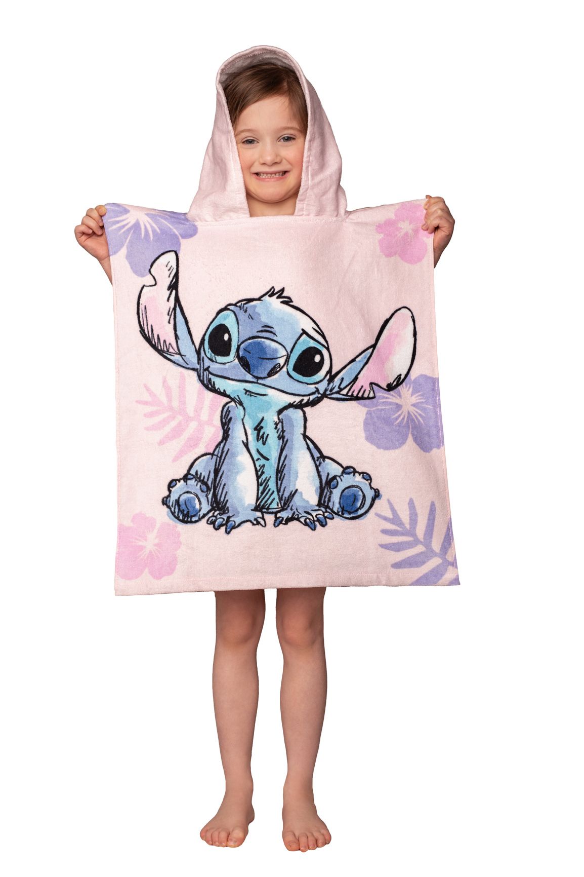 Disney Lilo en Stitch poncho 50x115 Duurzaam Kinderponcho