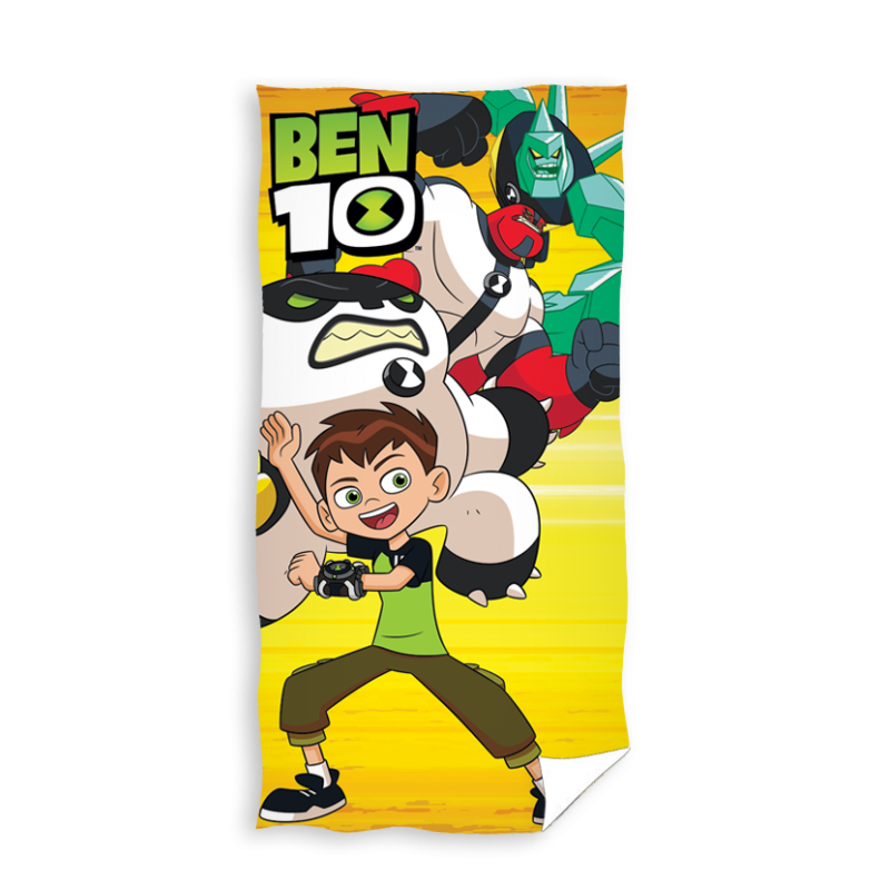 Ben 10 Badlaken Handdoek Geel