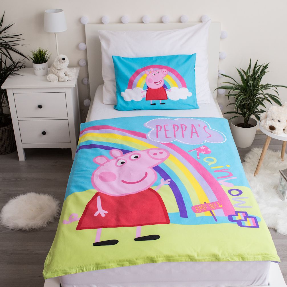 Peppa Pig Junior Dekbedovertrek 100x135cm Duurzaam Katoen