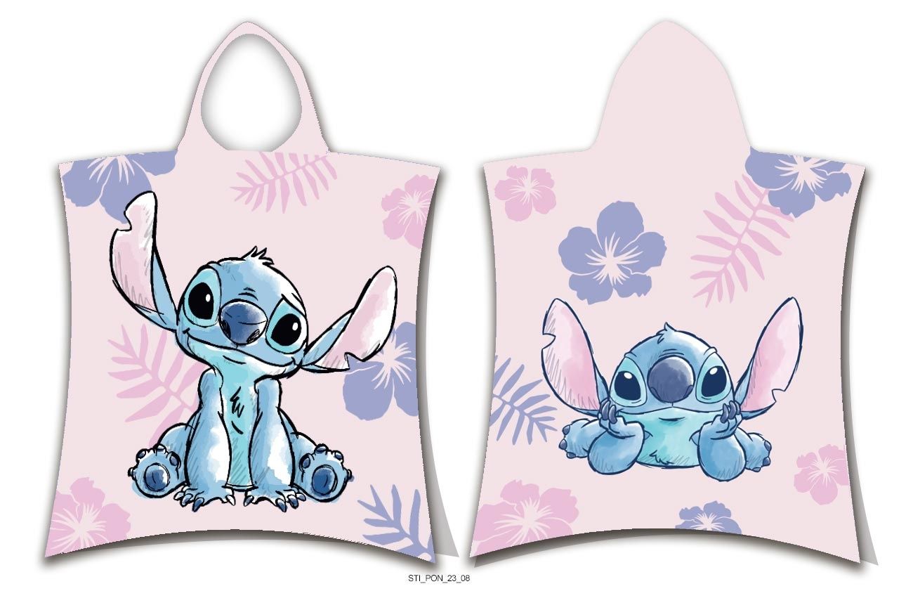 Disney Lilo en Stitch poncho 50x115 Duurzaam Kinderponcho