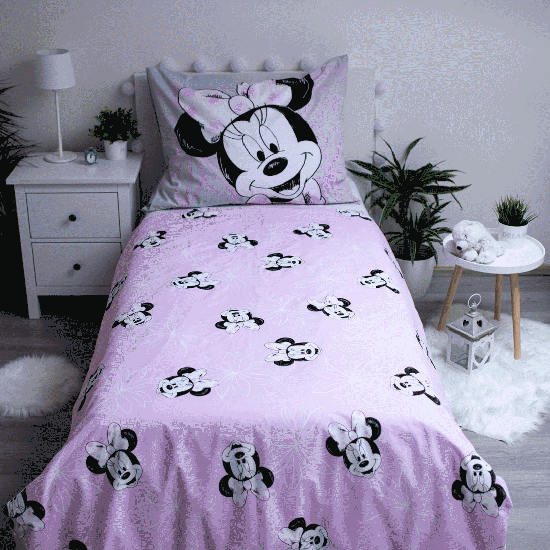Minnie Mouse Dekbedovertrek 140x200 2in1 Duurzaam Katoen Beautifull