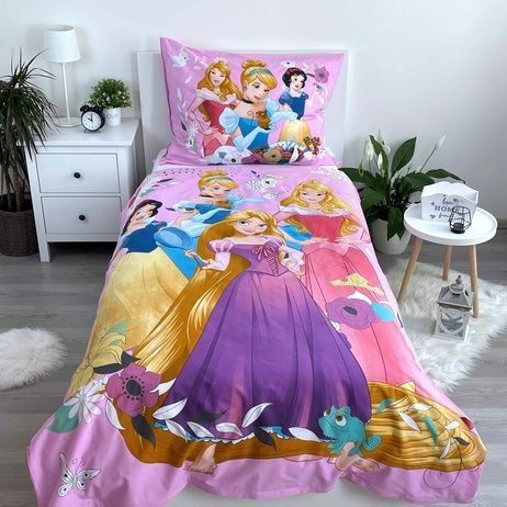 Disney Prinsessen Dekbedovertrek 140x200 2in1 Duurzaam Roze