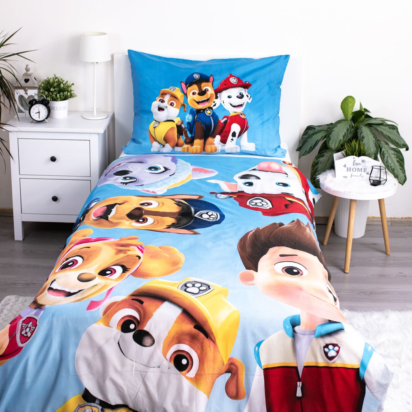 PAW Patrol Dekbedovertrek 140x200 Polyester 2in1 Duurzaam