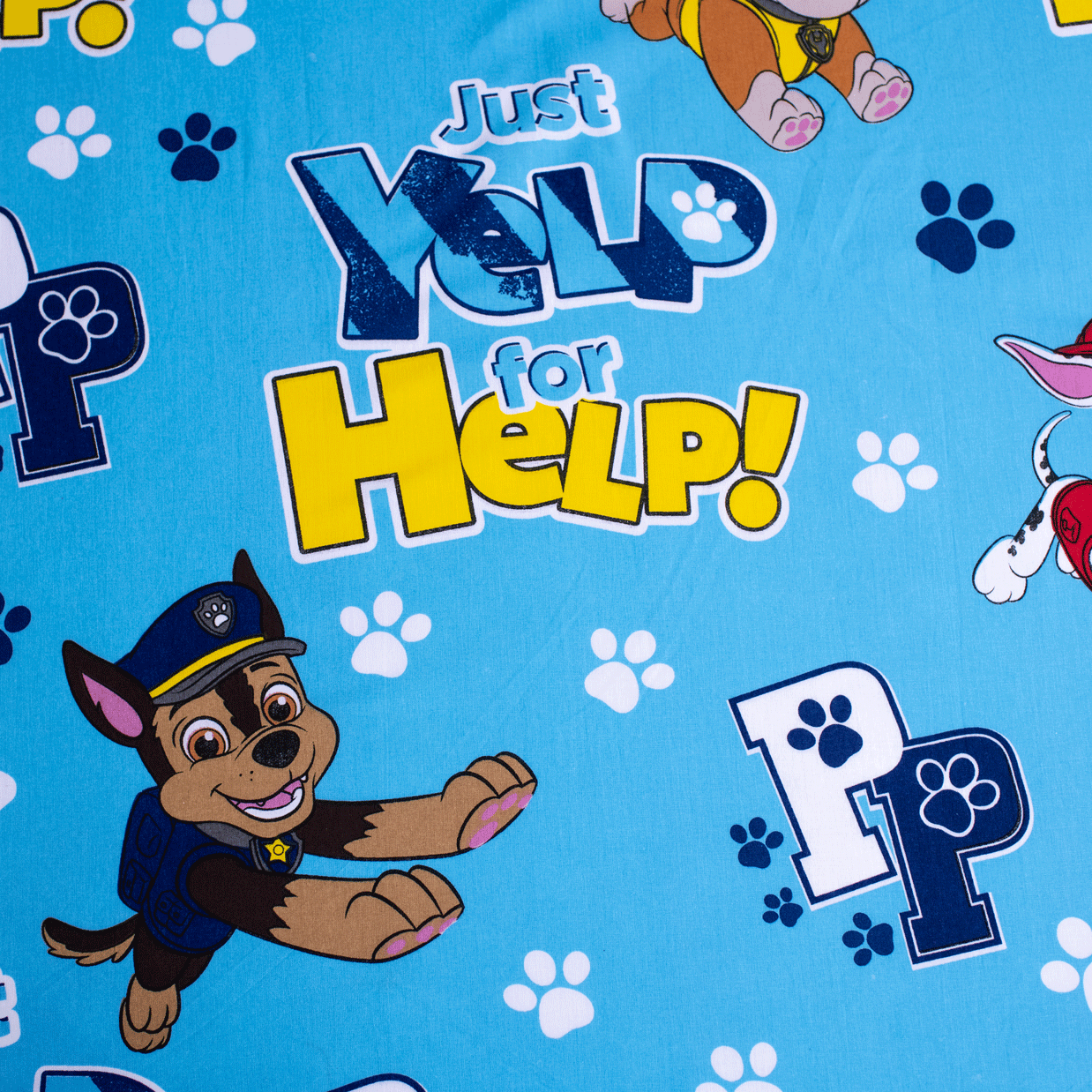 Paw Patrol Hoeslaken 90x200 Duurzaam Katoen Help