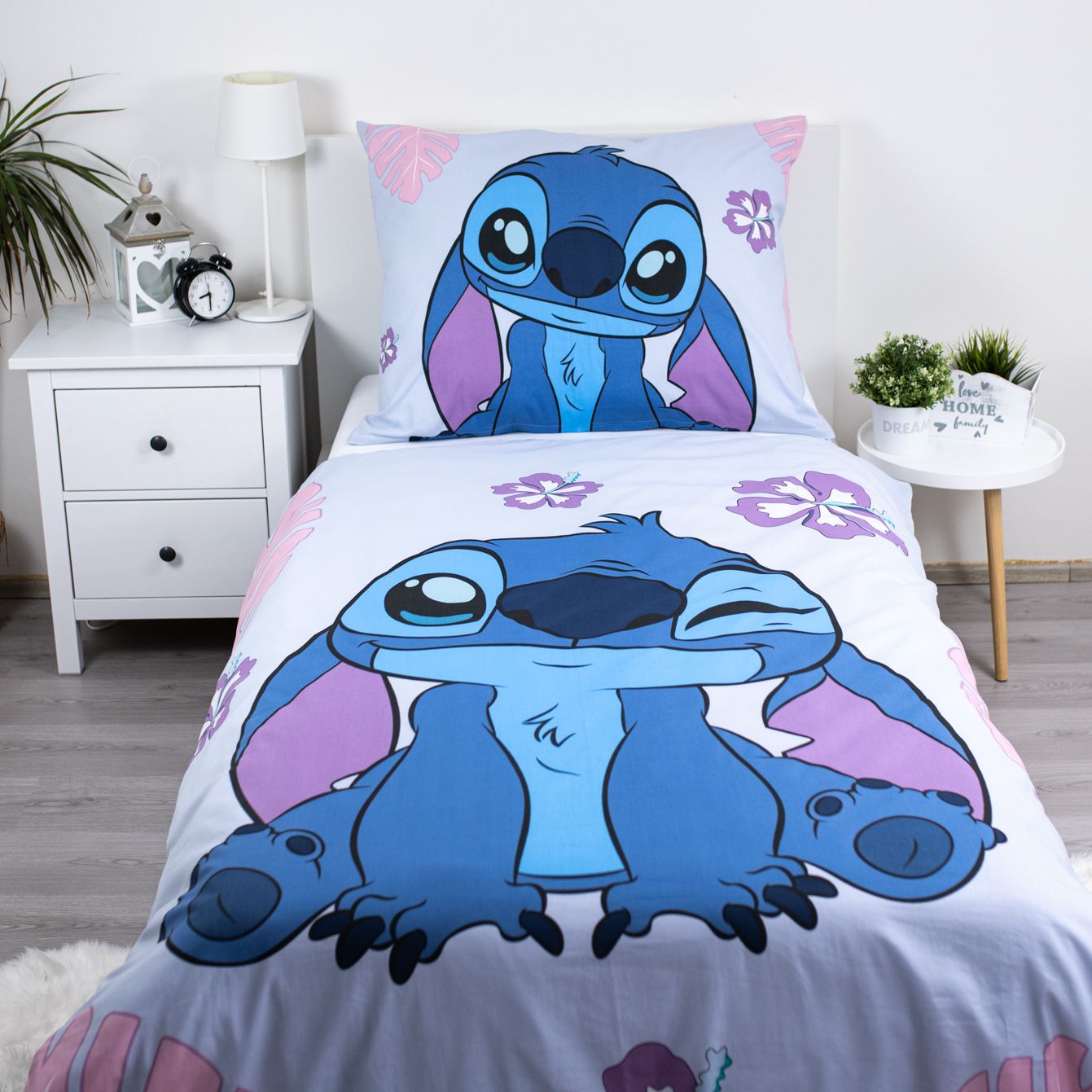 Stitch Lilo Dekbedovertrek 140x200 Duurzaam Katoen 2in1 Cute